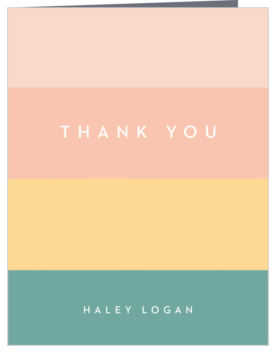 La Palette Bridal Shower Thank You Cards