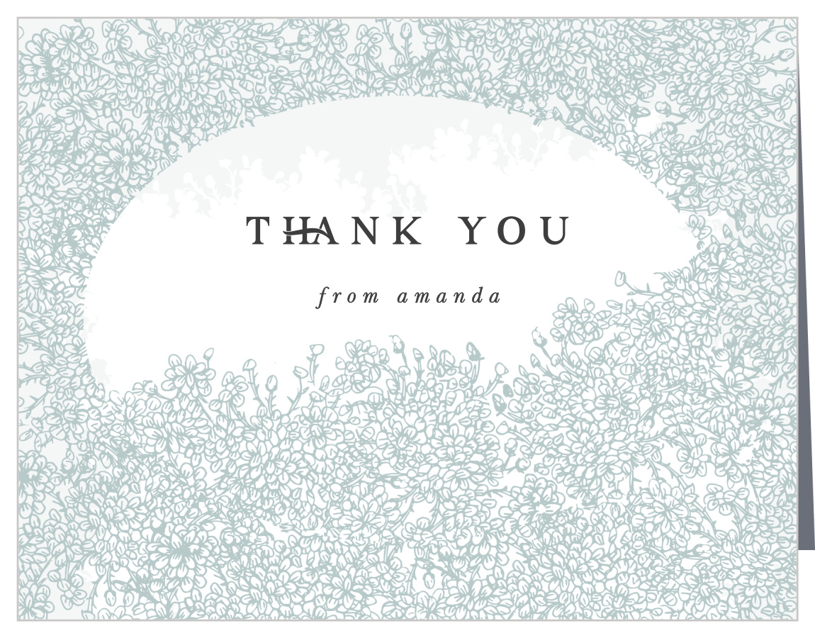 Frilly Frame Bridal Shower Thank You Cards