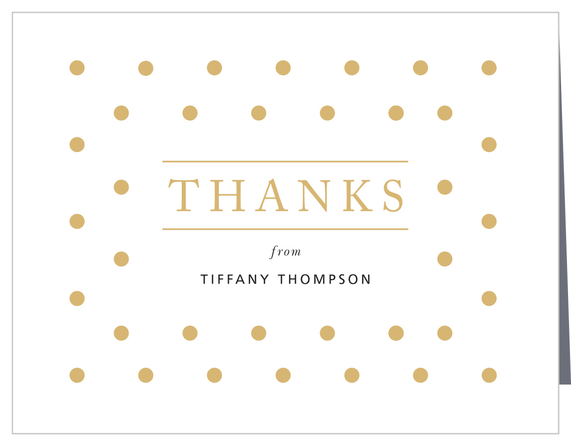 Classic Dots Bridal Shower Thank You Cards