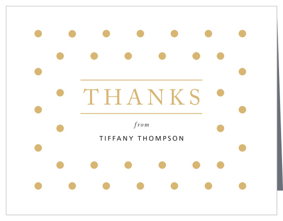 Classic Dots Bridal Shower Thank You Cards