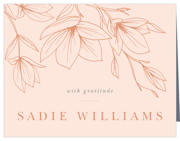 Magnolia Branches Bridal Shower Thank You Cards