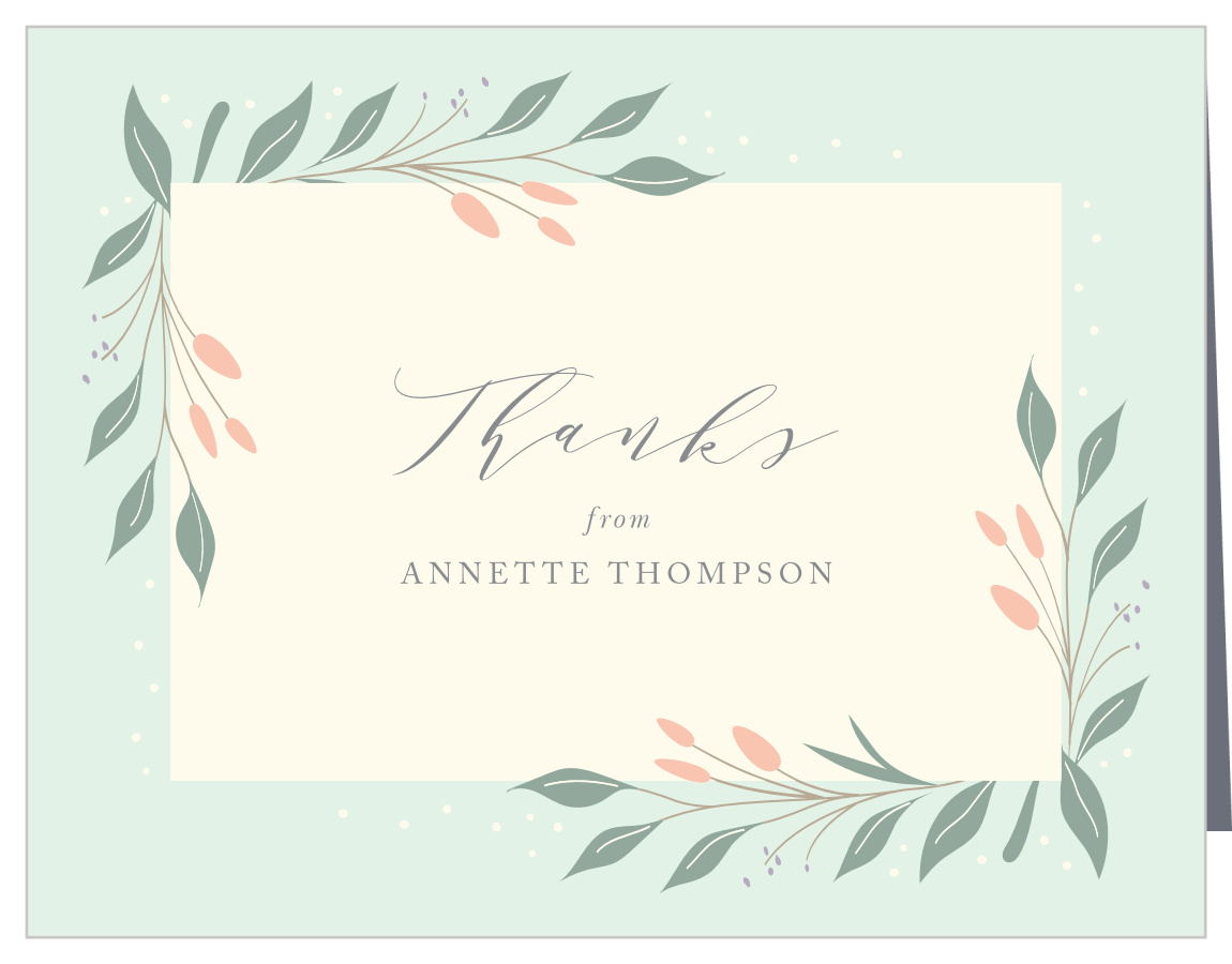 Beguiled Garden Bridal Shower Thank You Cards