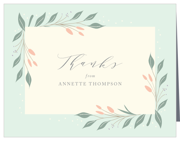 Beguiled Garden Bridal Shower Thank You Cards