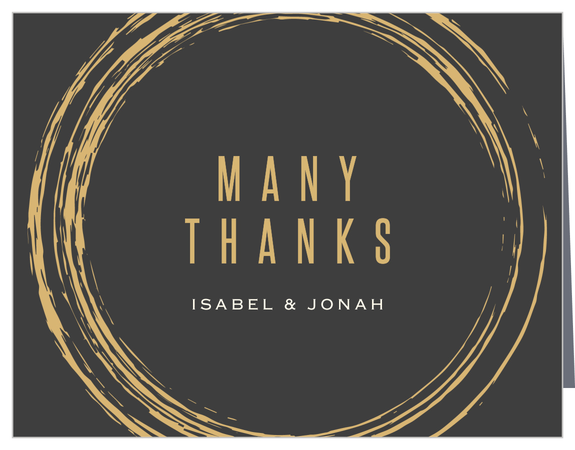 Paint Circles Bridal Shower Thank You Cards