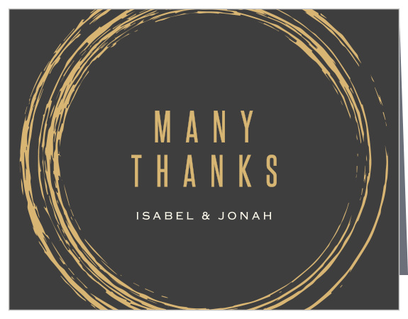 Paint Circles Bridal Shower Thank You Cards