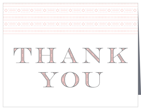 Bedazzled Frame Bridal Shower Thank You Cards