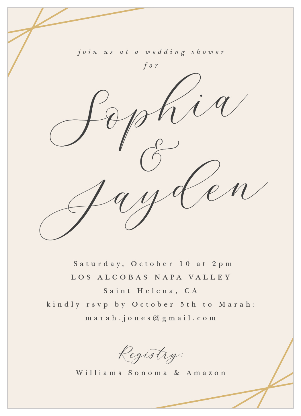 Pretty Threads Bridal Shower Invitations
