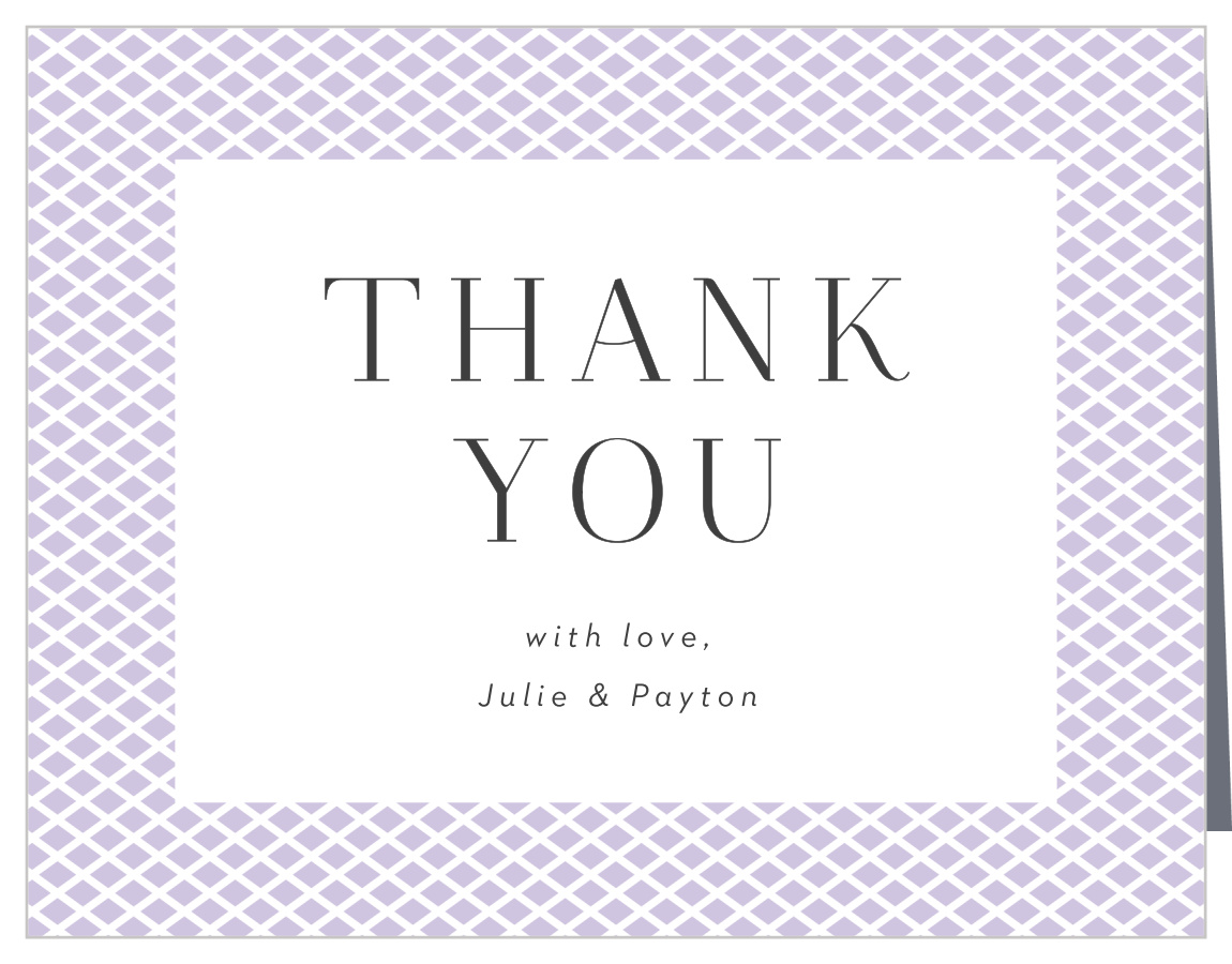 Garden Lattice Bridal Shower Thank You Cards