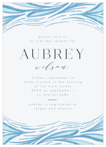 Our Soft Edges Bridal Shower Invitations are the perfect way to gather your friends and family close for your pre-wedding fun!