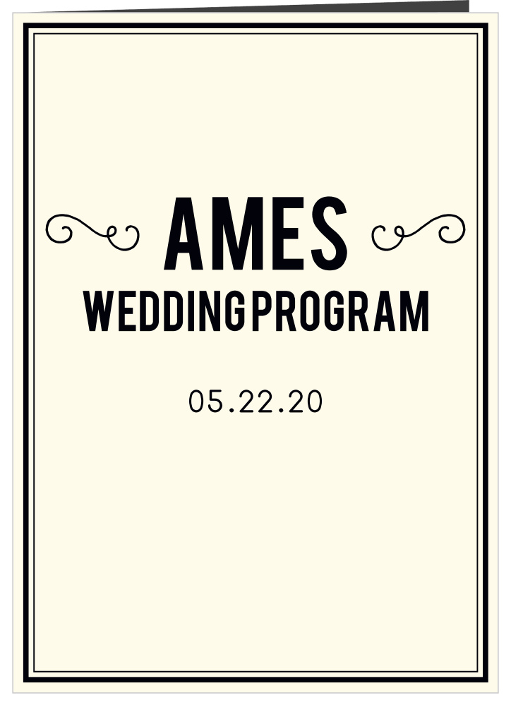 Romantic Photo Blocks Wedding Programs