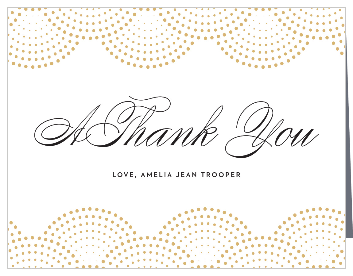 Dotted Elegance Bridal Shower Thank You Cards