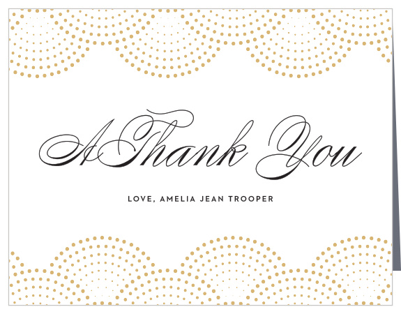 Dotted Elegance Bridal Shower Thank You Cards