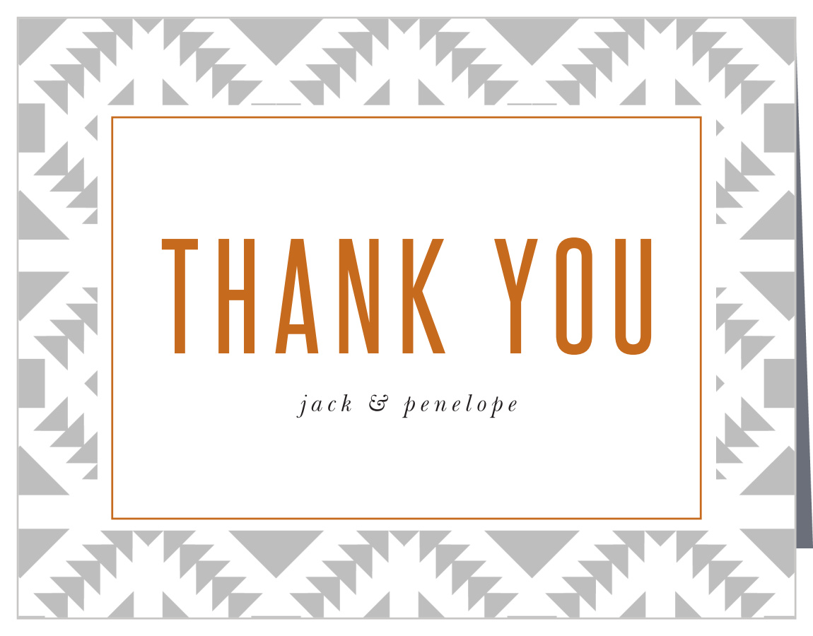 Concrete Tiles Bridal Shower Thank You Cards