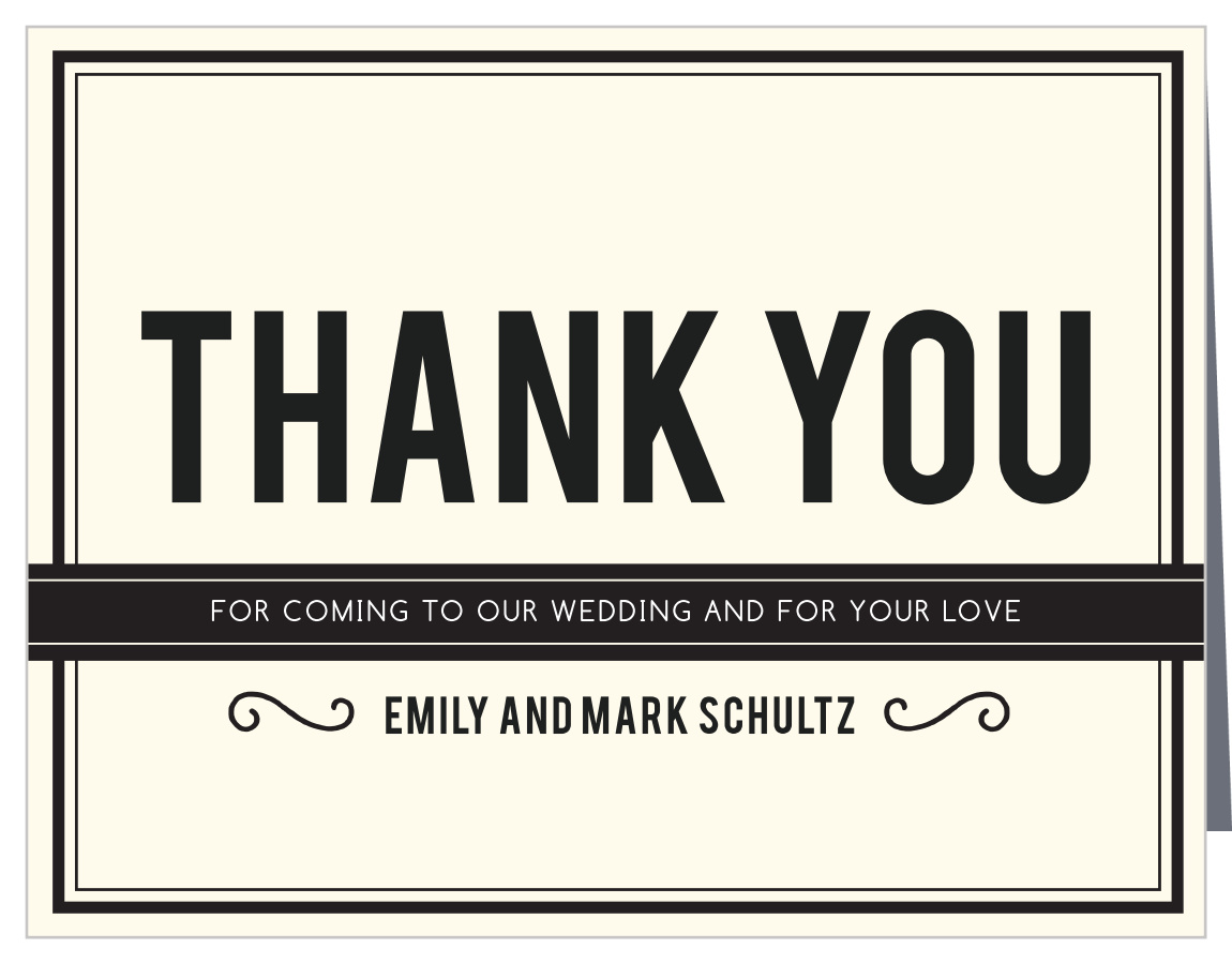 Romantic Photo Blocks Wedding Thank You Cards