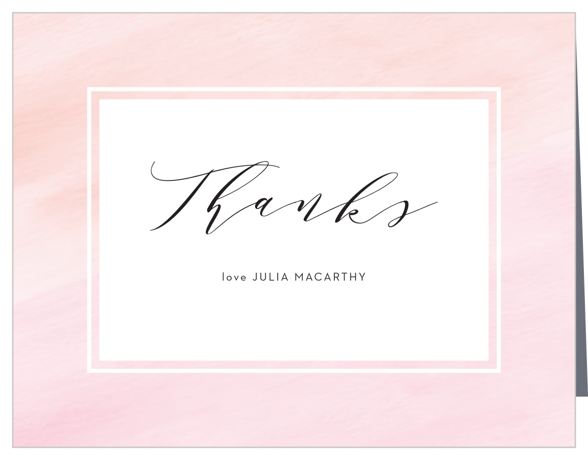 Mod Wash Bridal Shower Thank You Cards