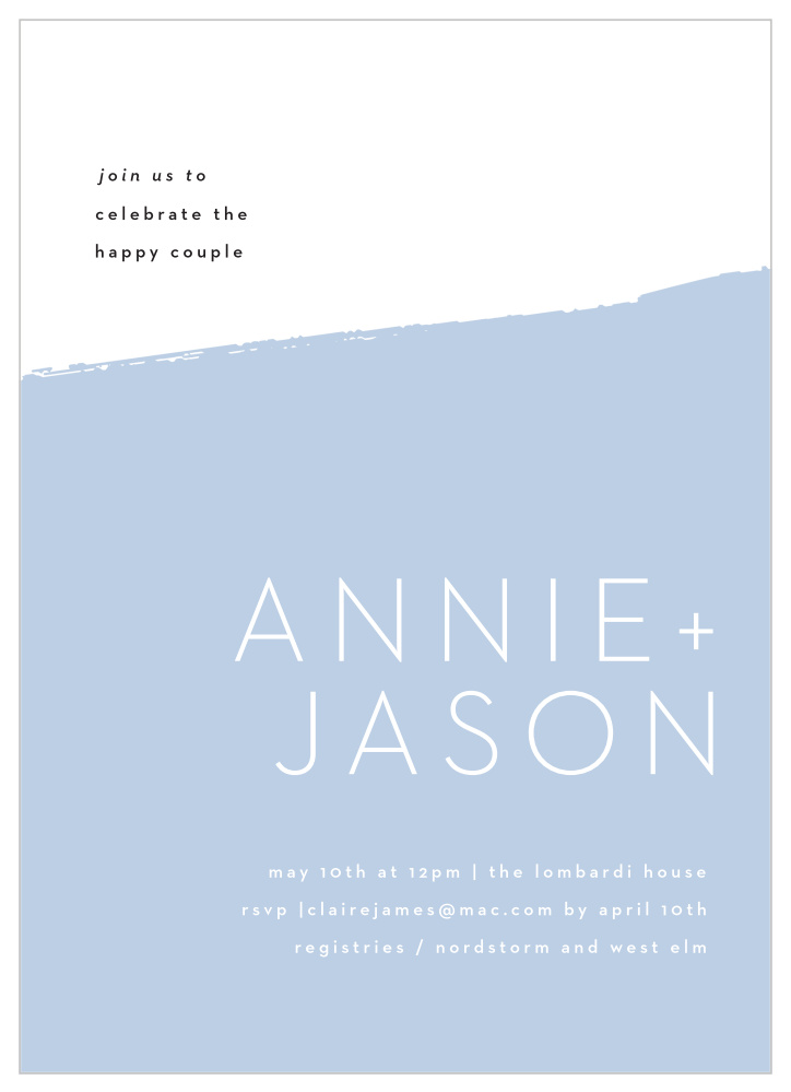 Soft Color Pop Bridal Shower Invitations