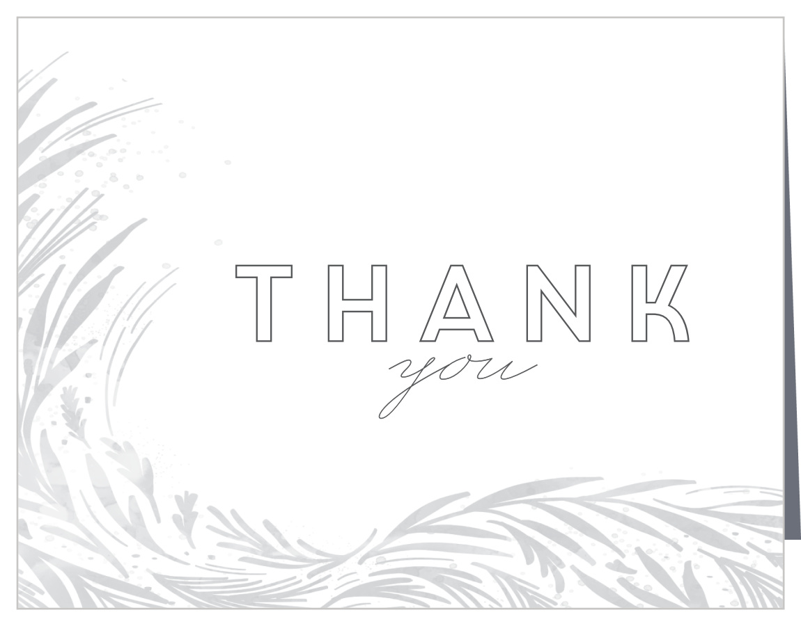 Framed Ferns Bridal Shower Thank You Cards
