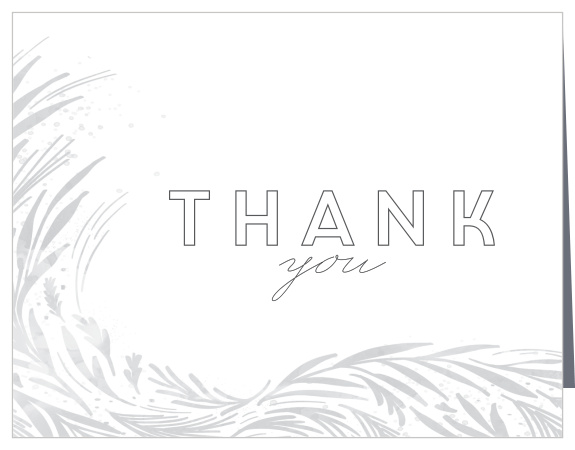 Framed Ferns Bridal Shower Thank You Cards