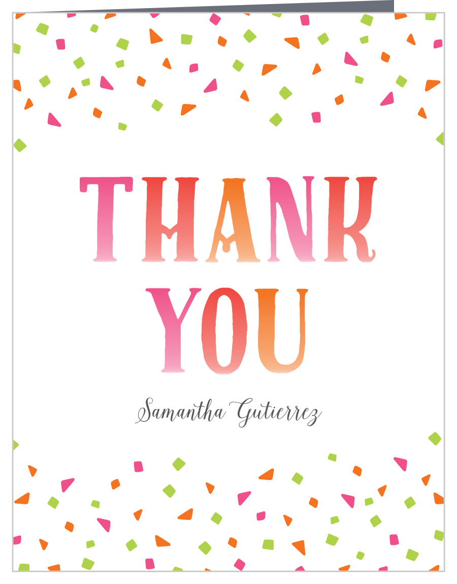 Fiesta Margarita Bridal Shower Thank You Cards