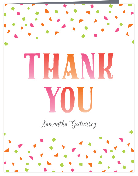 Fiesta Margarita Bridal Shower Thank You Cards