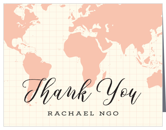 Next Adventure Bridal Shower Thank You Cards
