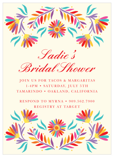 Set the stage for a real party with our Fiesta Otami Bridal Shower Invitations.