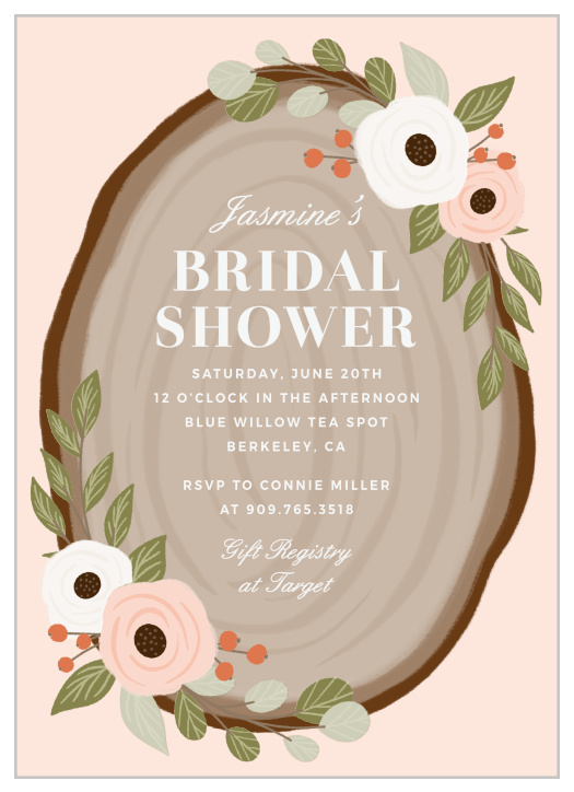 Our Rustic Woodland Bridal Shower Invitations are the perfect card for celebrating your bridal shower before the big day, and kick off the rustic celebrations!