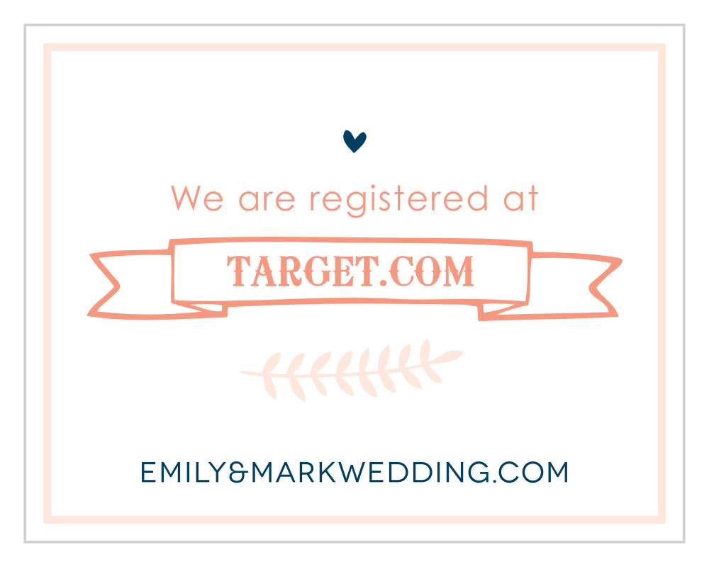 Ribbons & Flowers Registry Cards