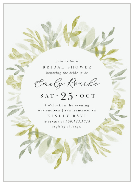 Be sure to invite all of your closest family and friends to celebrate your big day with our Rustic Watercolor Bridal Shower Invitations!