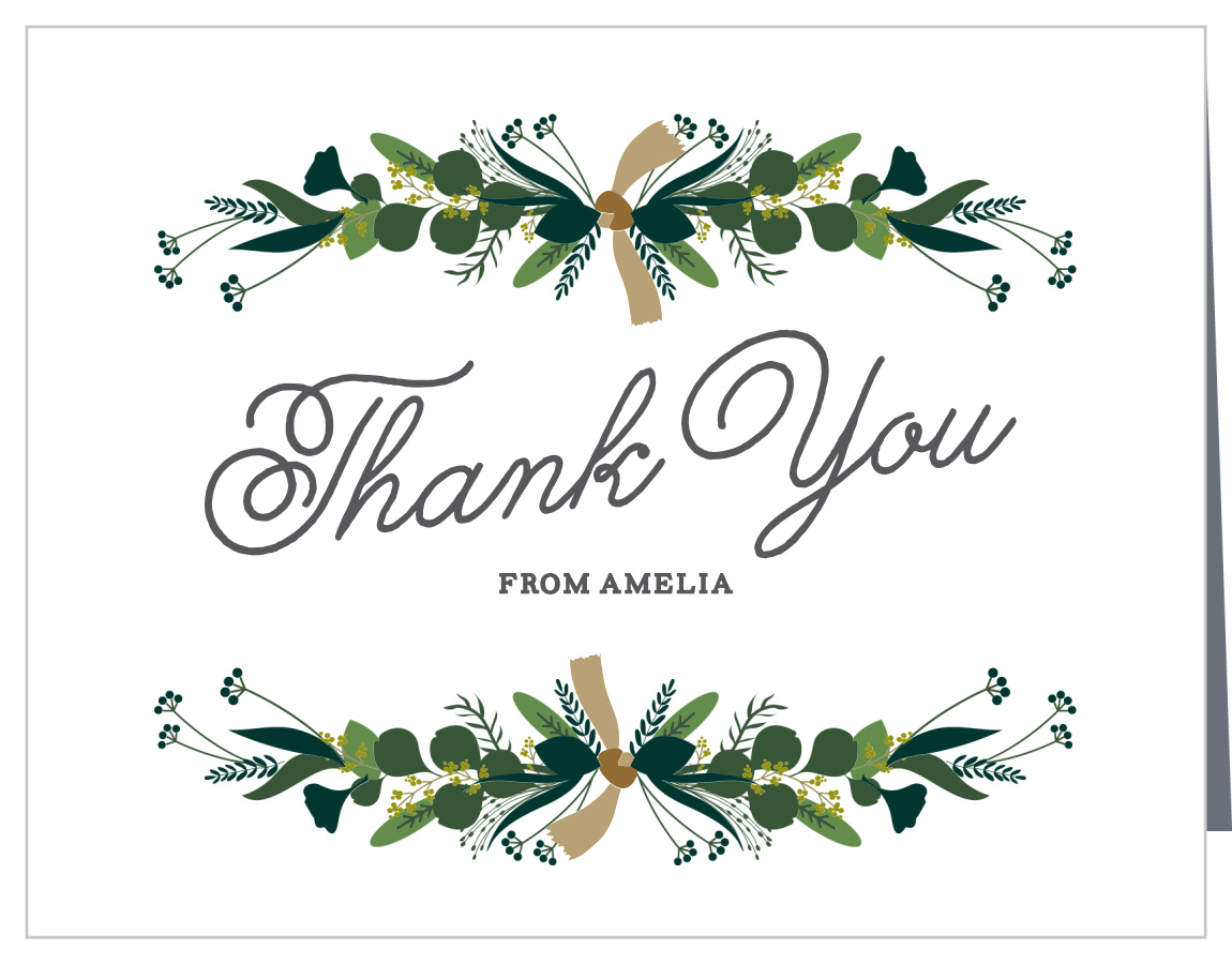 Hanging Botanicals Bridal Shower Thank You Cards