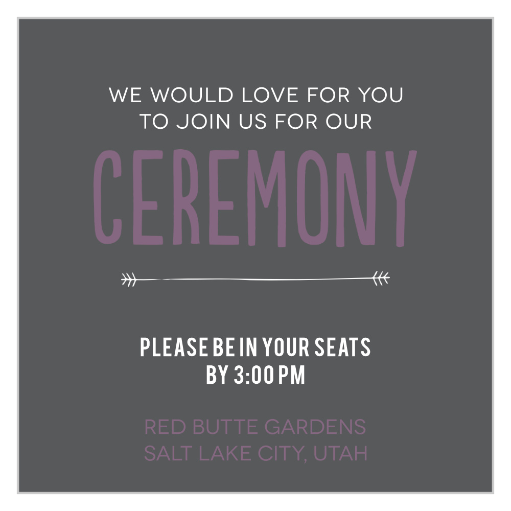 Photo Fairytale Ceremony Cards