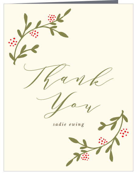 Bounteous Berries Bridal Shower Thank You Cards