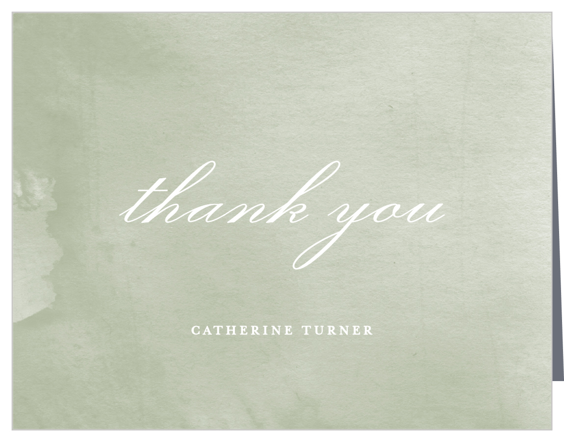 Conifer Watercolor Bridal Shower Thank You Cards