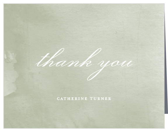 Conifer Watercolor Bridal Shower Thank You Cards