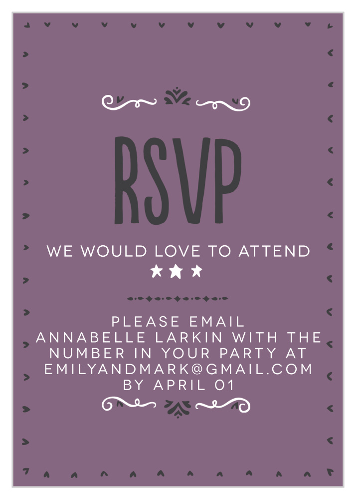 Photo Fairytale Response Cards