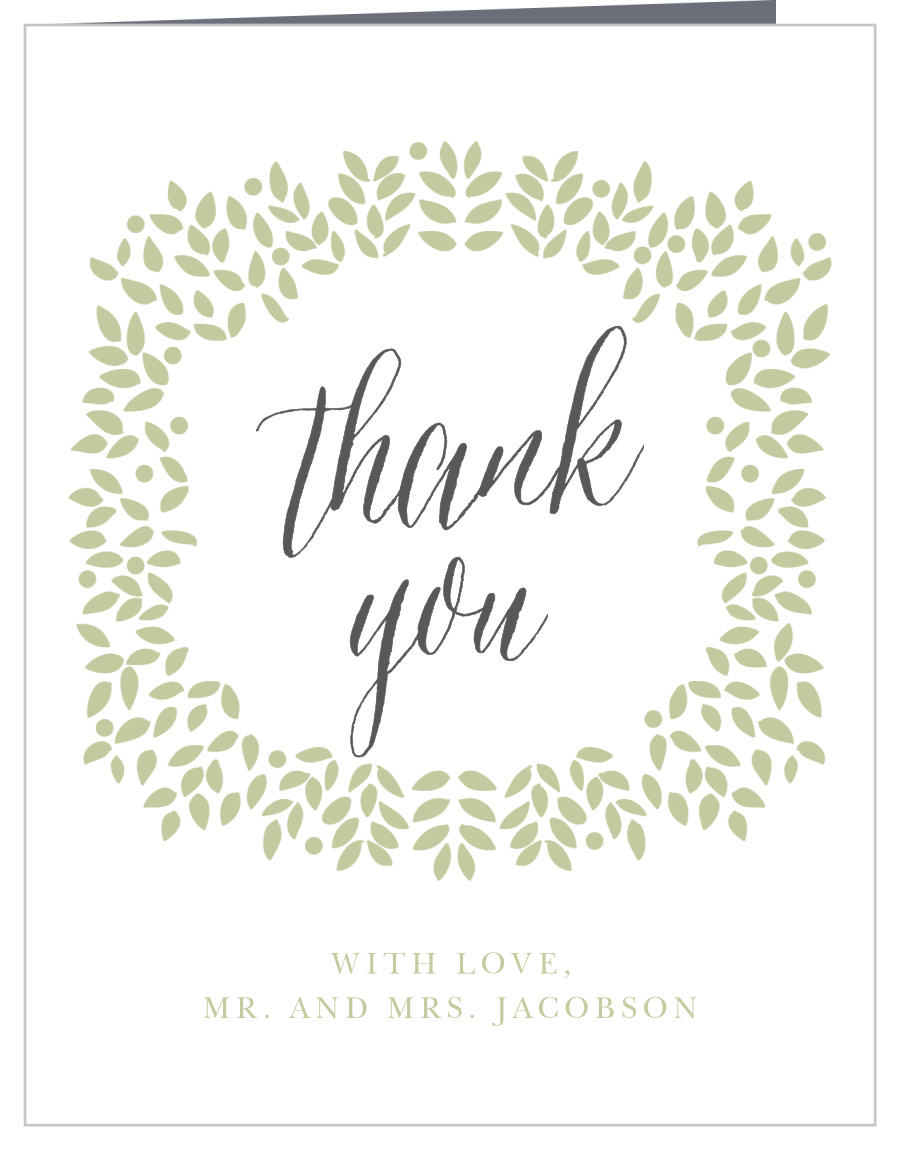 Radiant Leaves Bridal Shower Thank You Cards