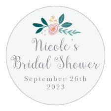 You'll love the darling illustrations featured on our Antler Bouquet Bridal Shower Stickers!