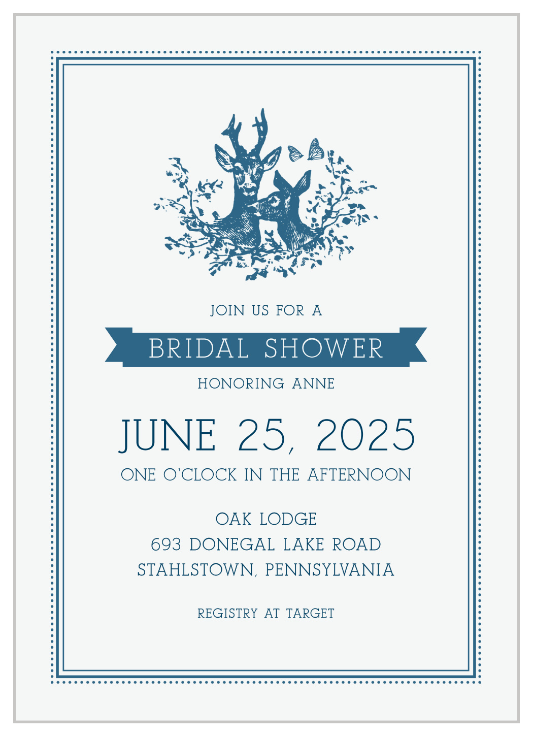 My Dearest Bridal Shower Invitations