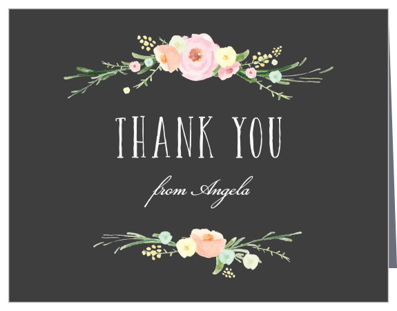 Our Shaded Botanicals Bridal Shower Thank You Cards are a lovely way to share your appreciation for the support your close friends and family showed during the pre-wedding fun