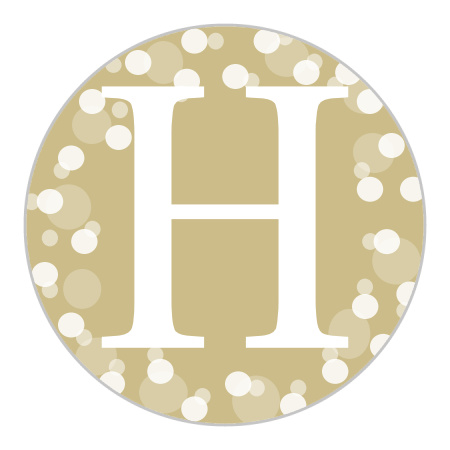 Glamorous Confetti Wedding Stickers