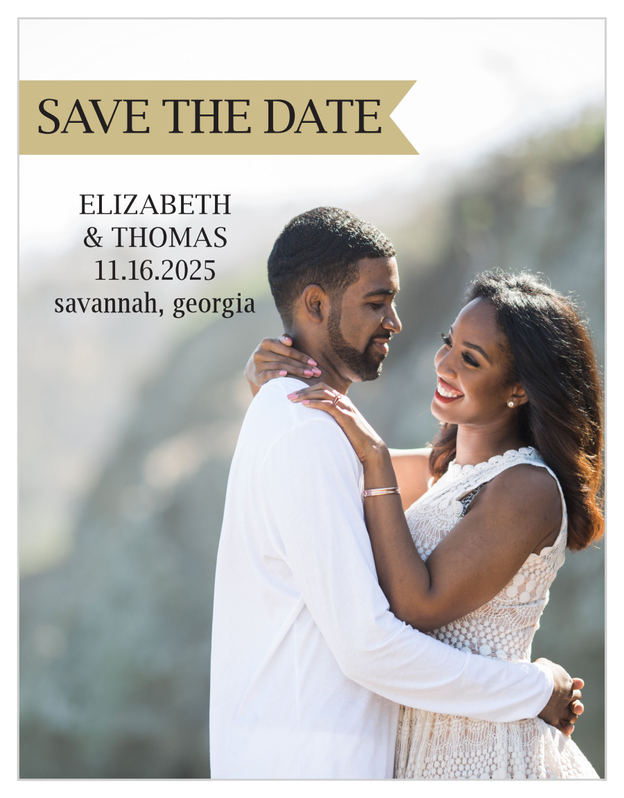 Glamorous Confetti Save the Date Magnets