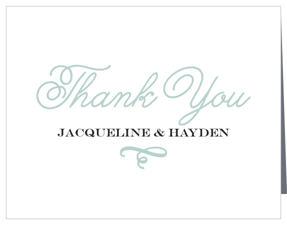 Show your gratitude with the Whimsical Swash Thank You Cards, part of the Crafty Pie Collection at Basic Invite.