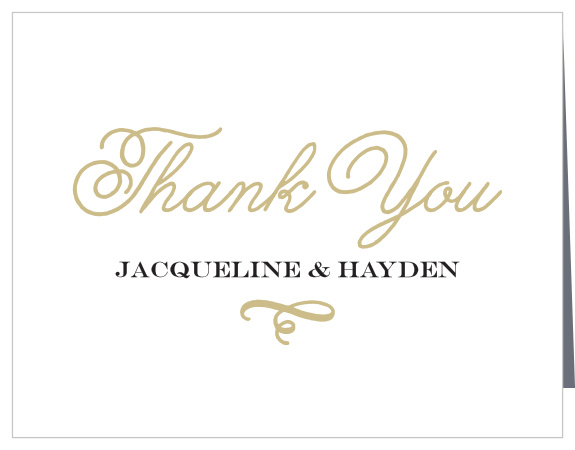 Show your gratitude with the Whimsical Swash Foil Thank You Cards, part of the Crafty Pie Collection at Basic Invite. 