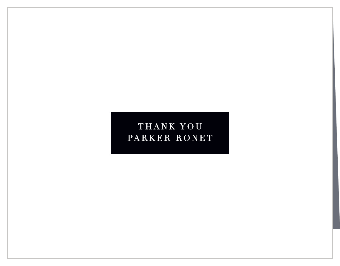 Boldly Labeled Graduation Thank You Cards