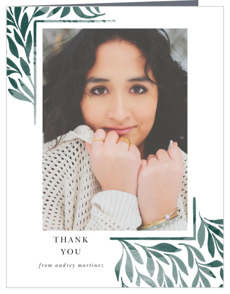 Send a token of appreciation to all your supporters with our Ivy League Graduation Thank You Card. 