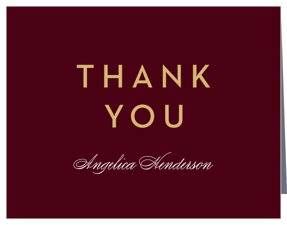Cap Year Graduation Thank You Cards