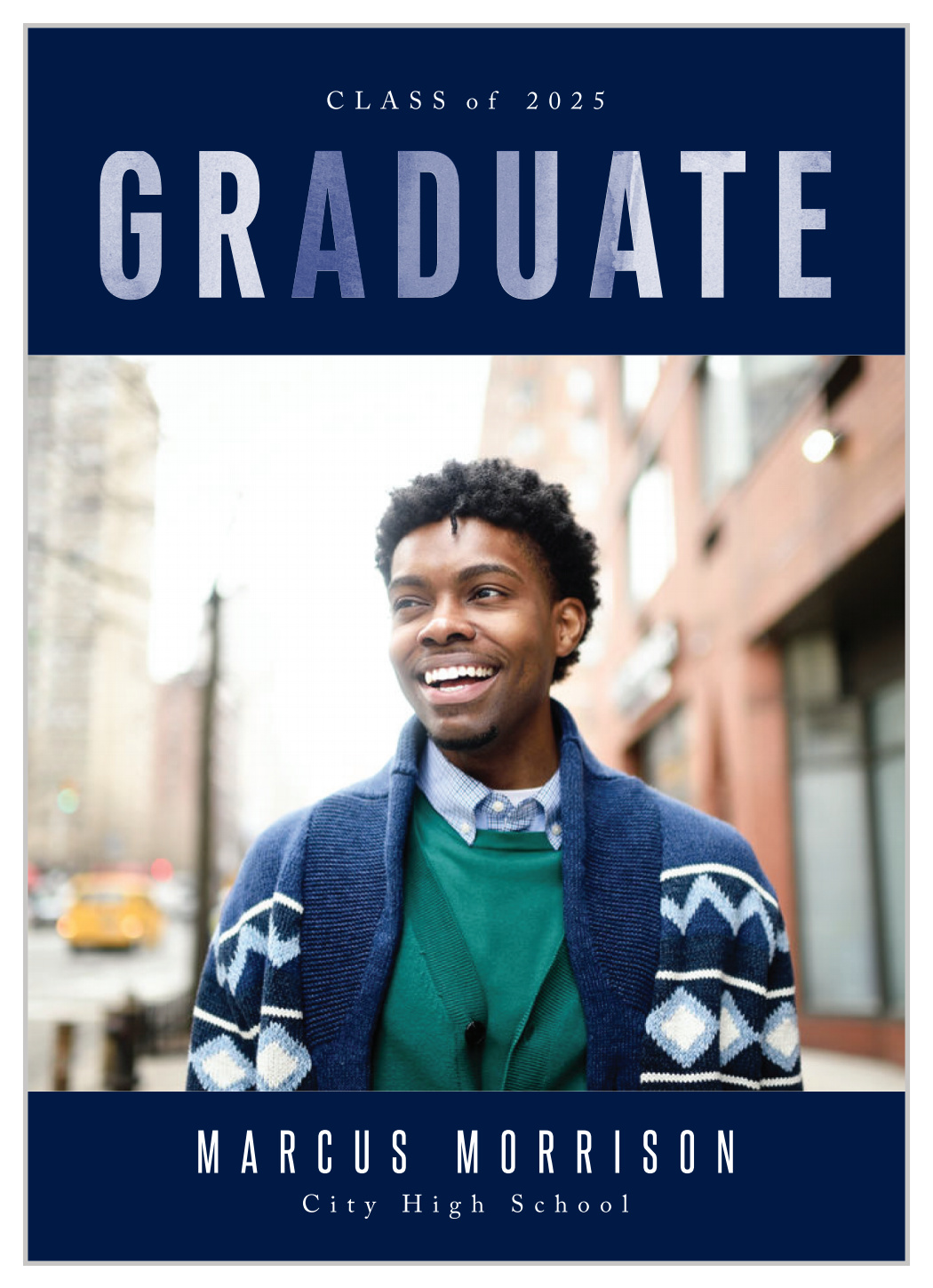 Watercolor Graduate Graduation Announcements