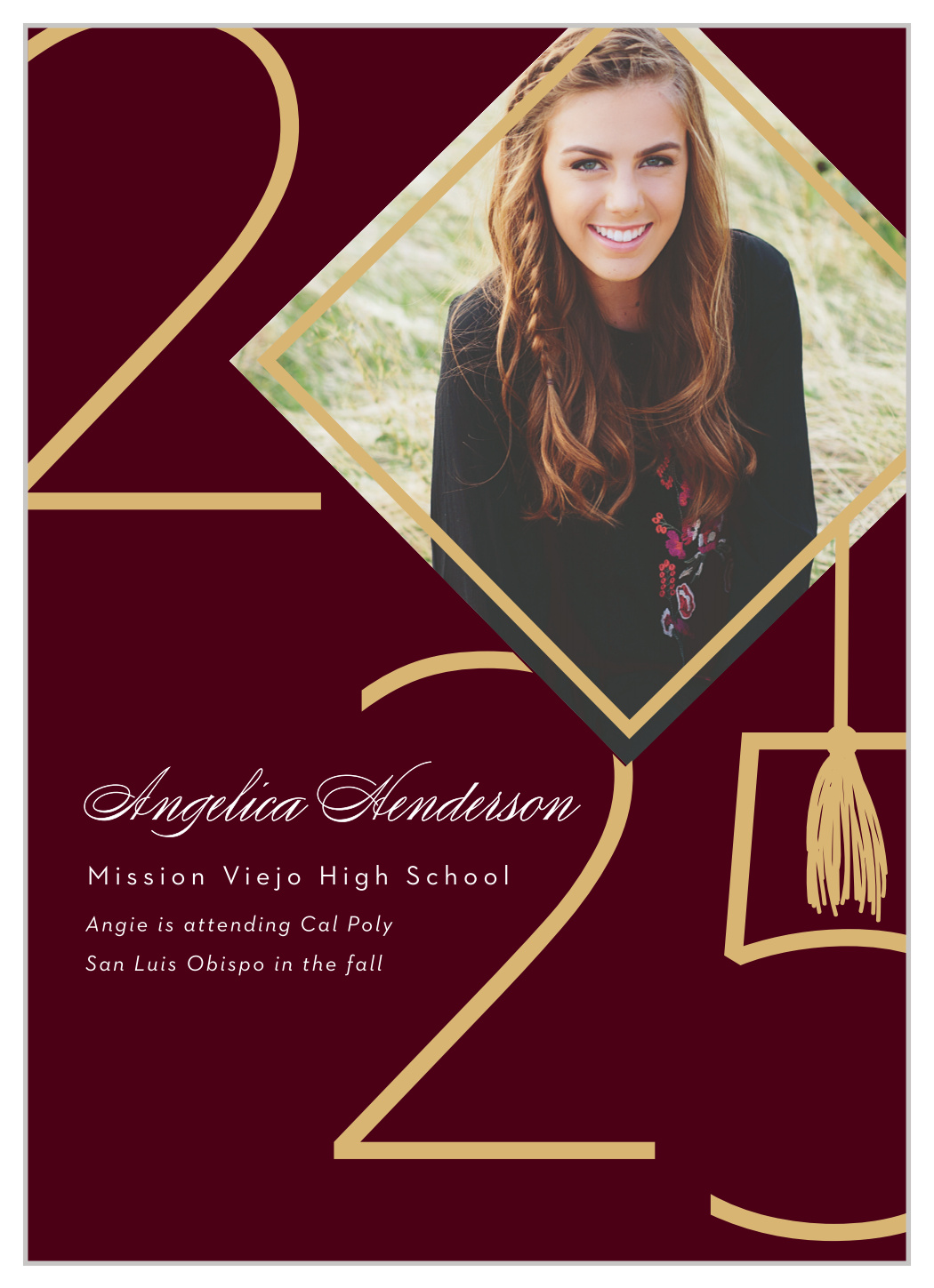 Cap Year Graduation Announcements