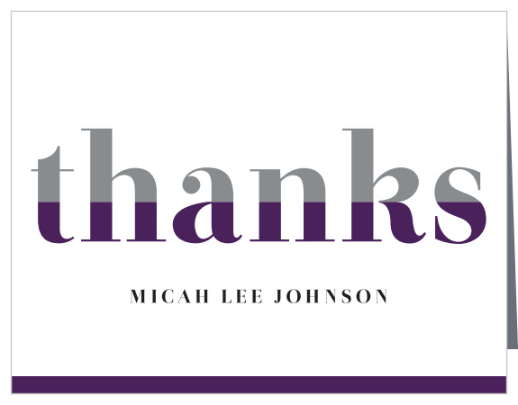Colorblock Party Graduation Thank You Cards