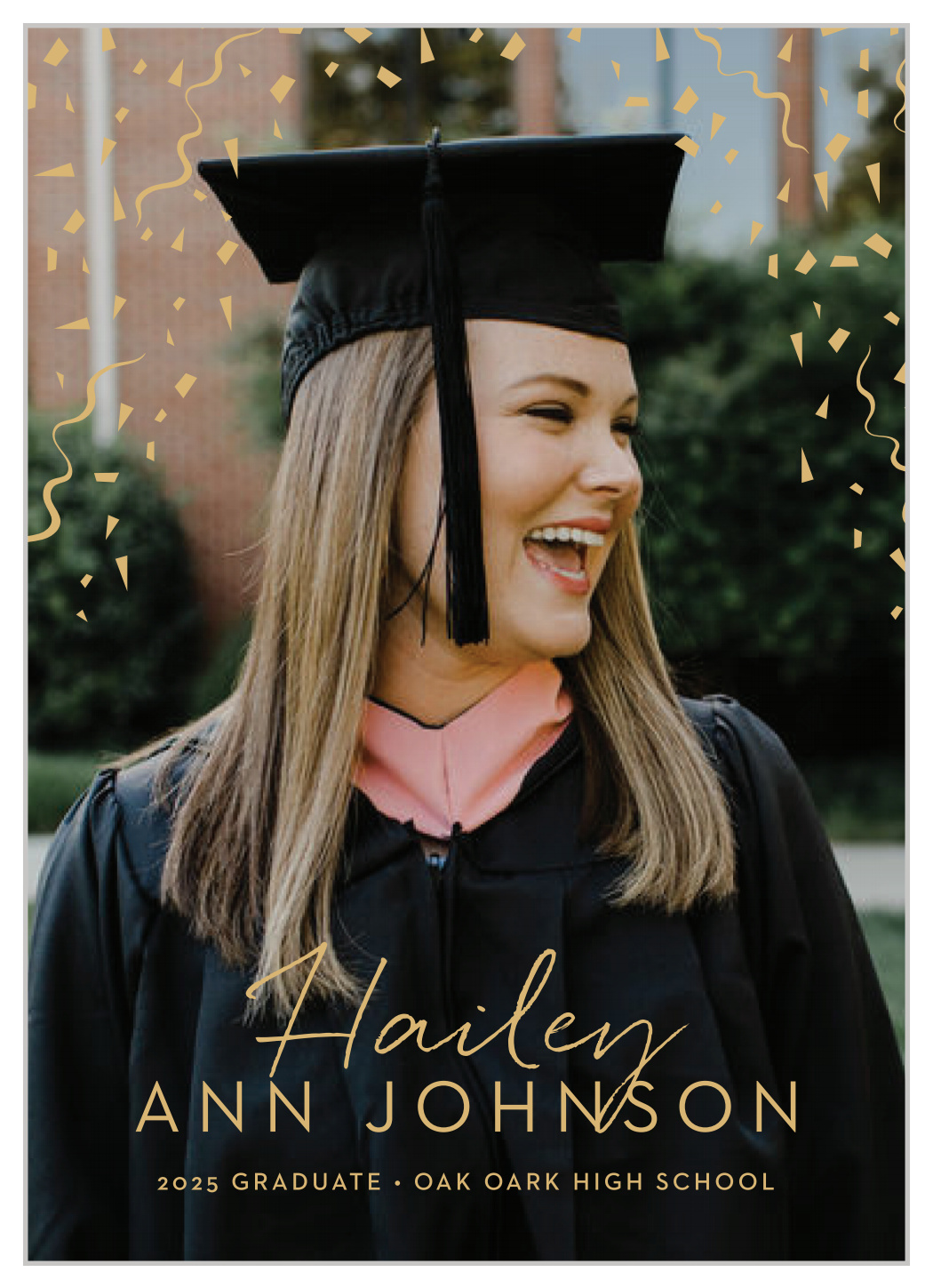 Confetti Pop Graduation Announcements